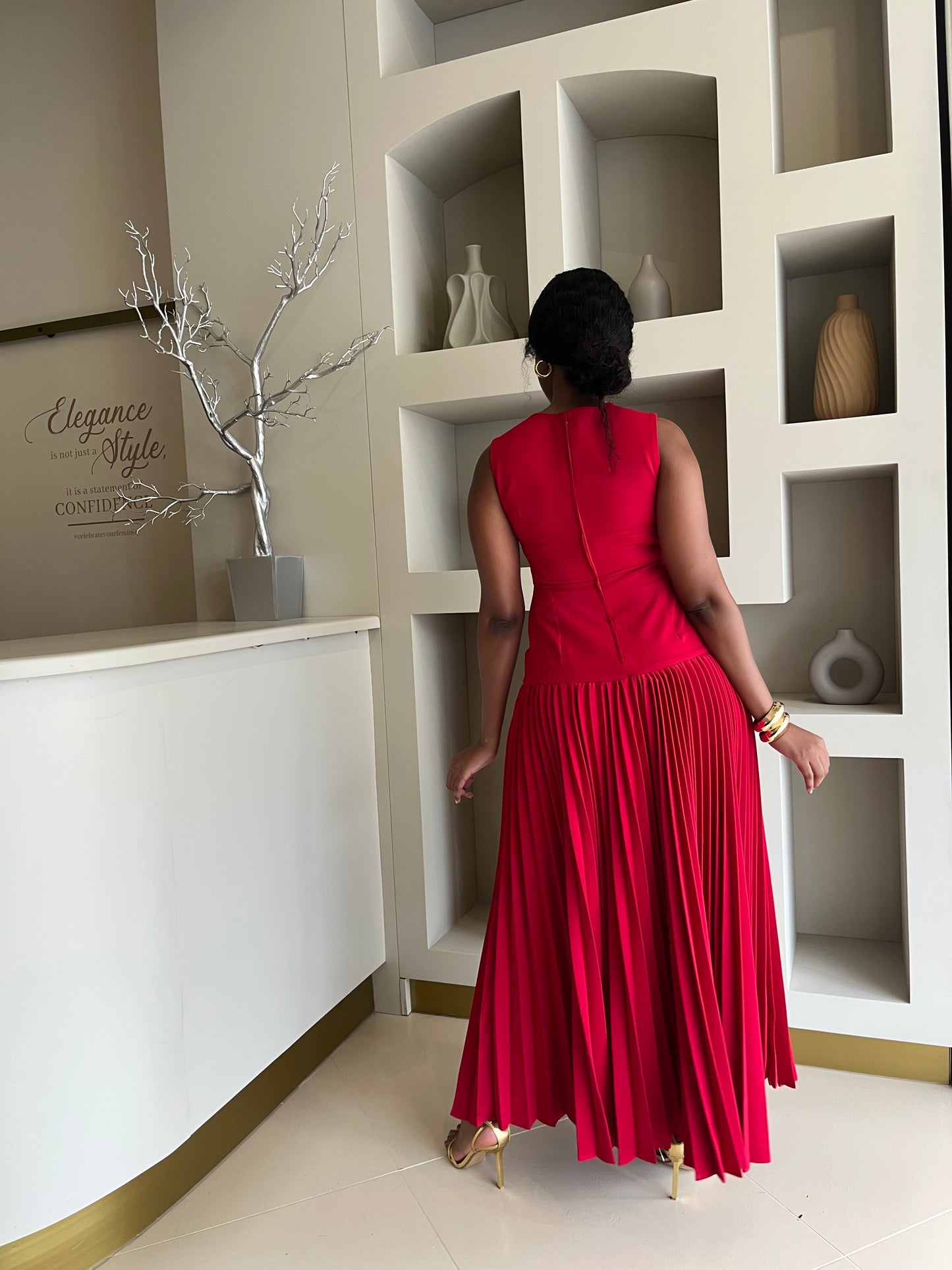 Peleza Dress - Red