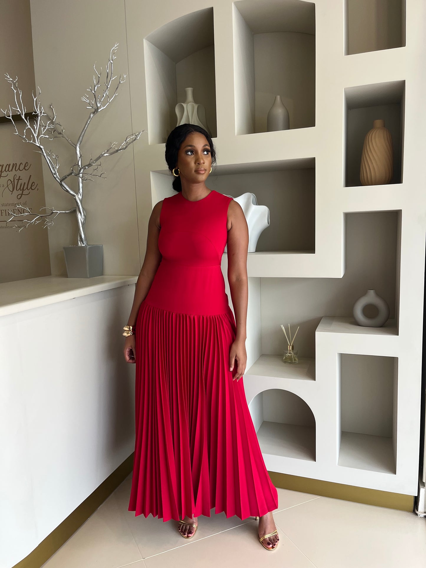 Peleza Dress - Red