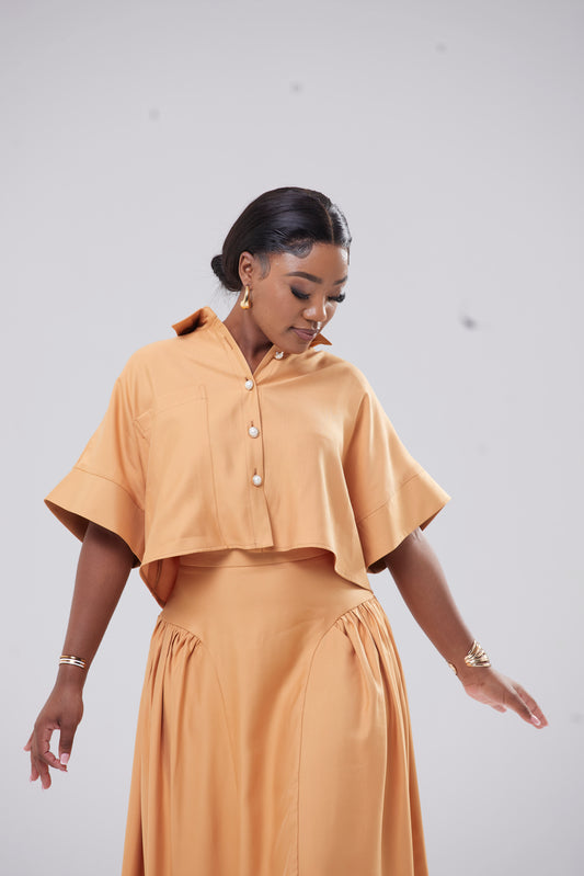 Imani Blouse - Apricot