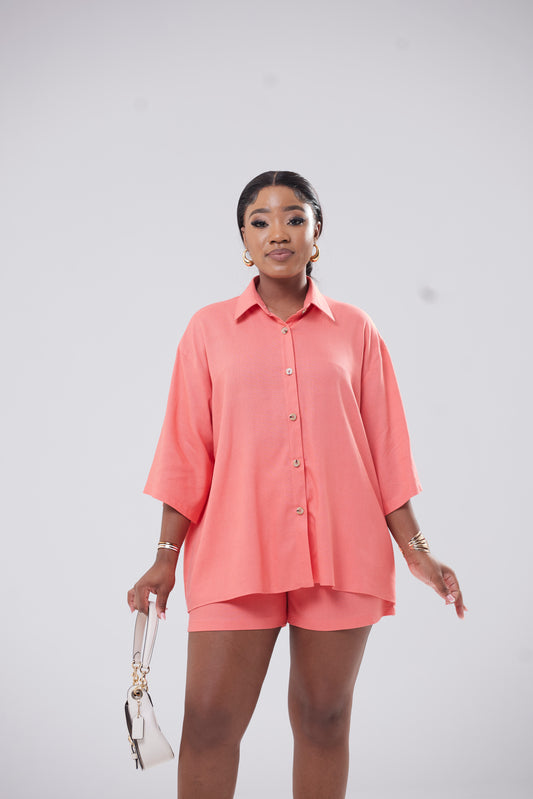 Miss AYA Shorts - Salmon