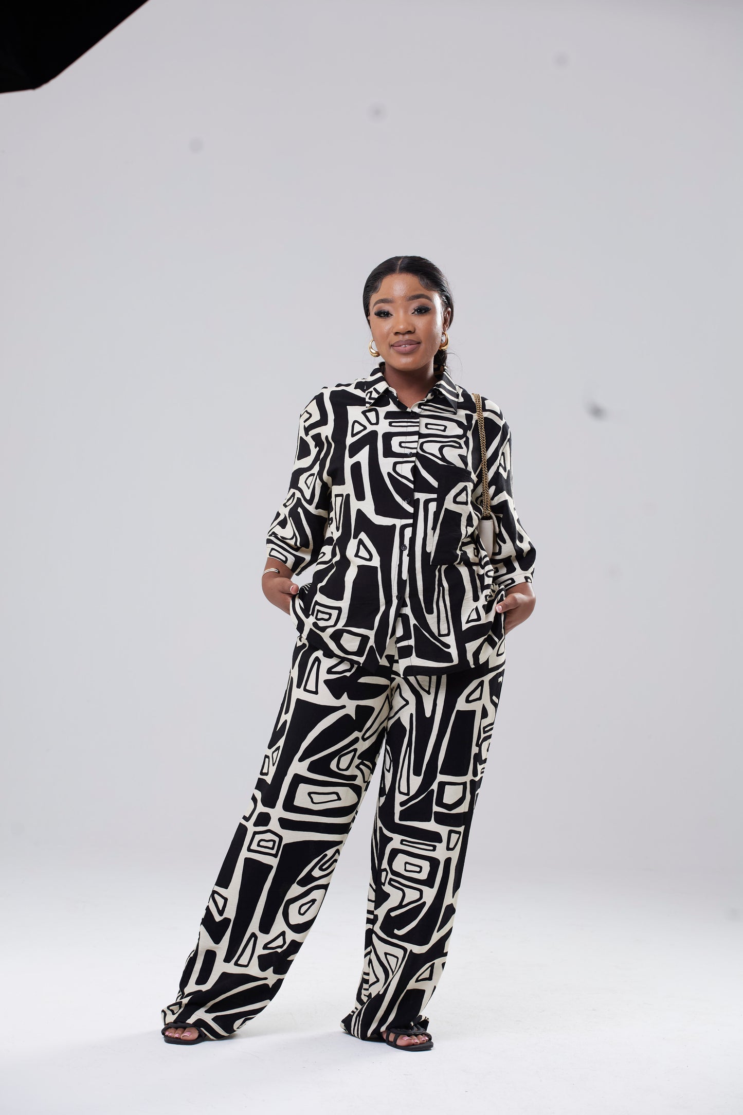 Miss AYA Pants - B&W Print