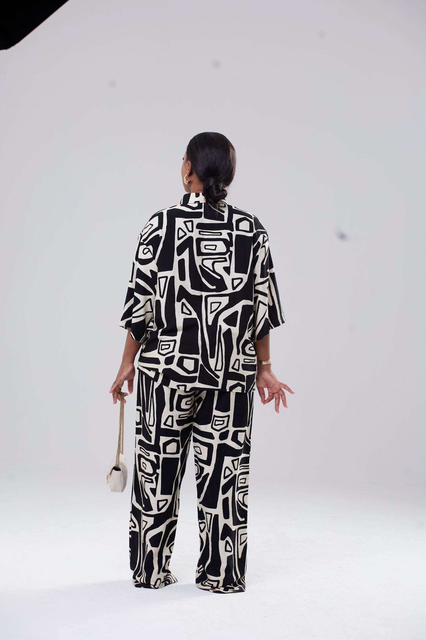 Miss AYA Pants - B&W Print