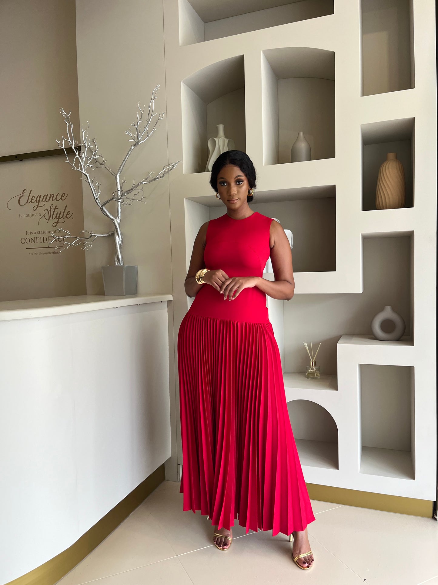 Peleza Dress - Red